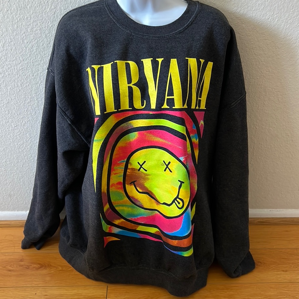 Nirvana Smile Overdyed Sweater S/M